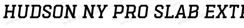 Hudson NY Pro Slab Extra Light字体转换